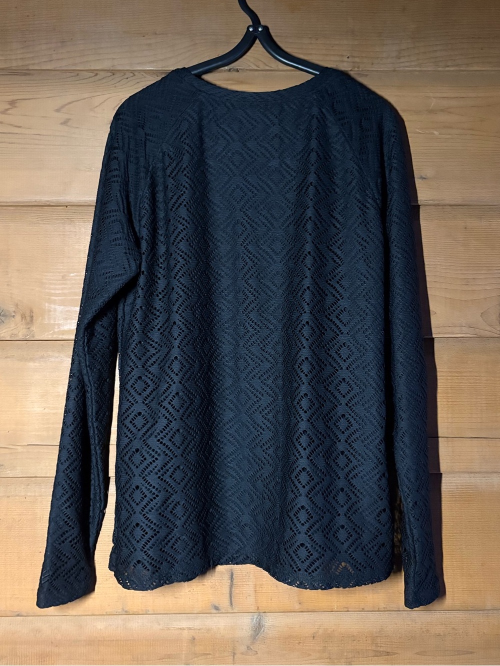 Coolibar UPF Long Sleeve Shirt- Size Small- Black Diamond Lace Shirt - Picture 2 of 11
